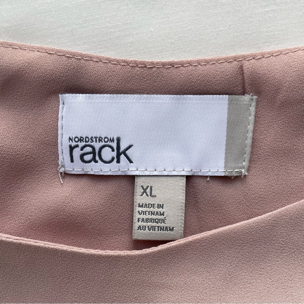 Nordstrom Rack NWT Blush Pink Adobe Eyelet Trim Tank Top Blouse Size XL Summer - Picture 5 of 7